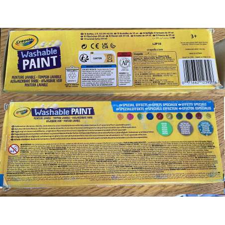 crayola 10 temperas lavables efectos ( 54-2395 )