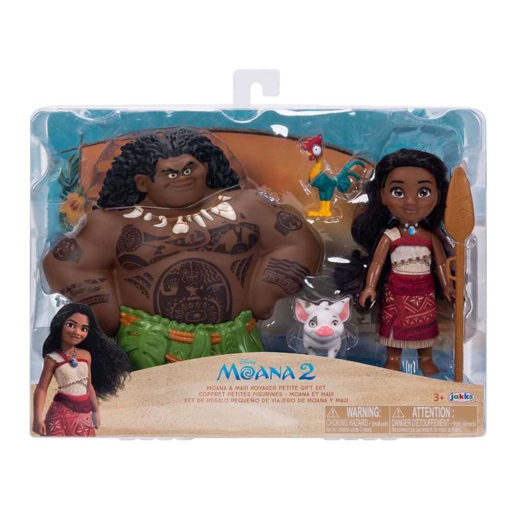 disney vaiana ii set 5 cm vaiana & maui (jakks pacific - 237554-vai)