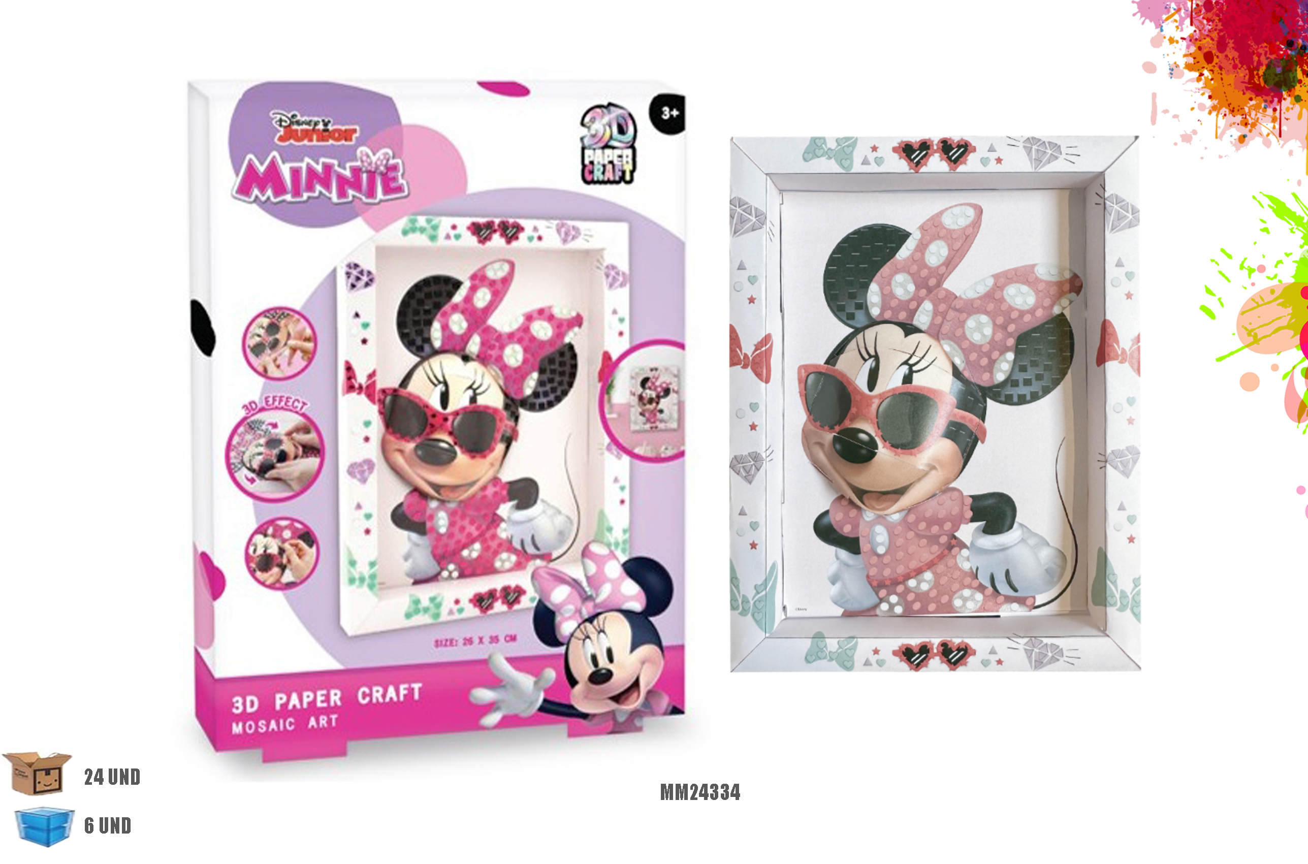 minnie mosaico craft 3d (mm24334) minnie mosaico craft 3d (mm24334)