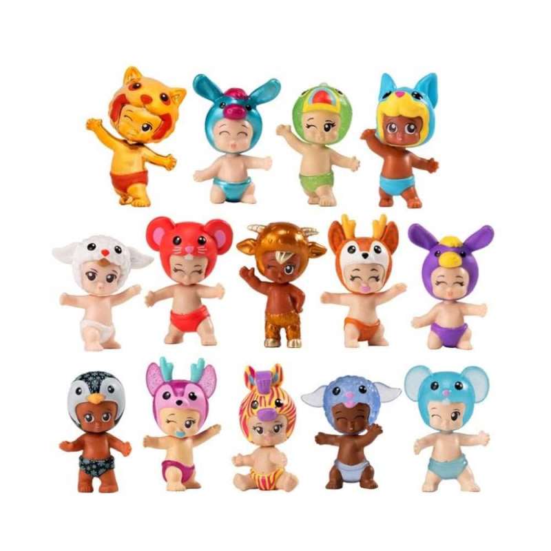 bibi chibis pack 5 figuras surtidas (bandai - elb93407)