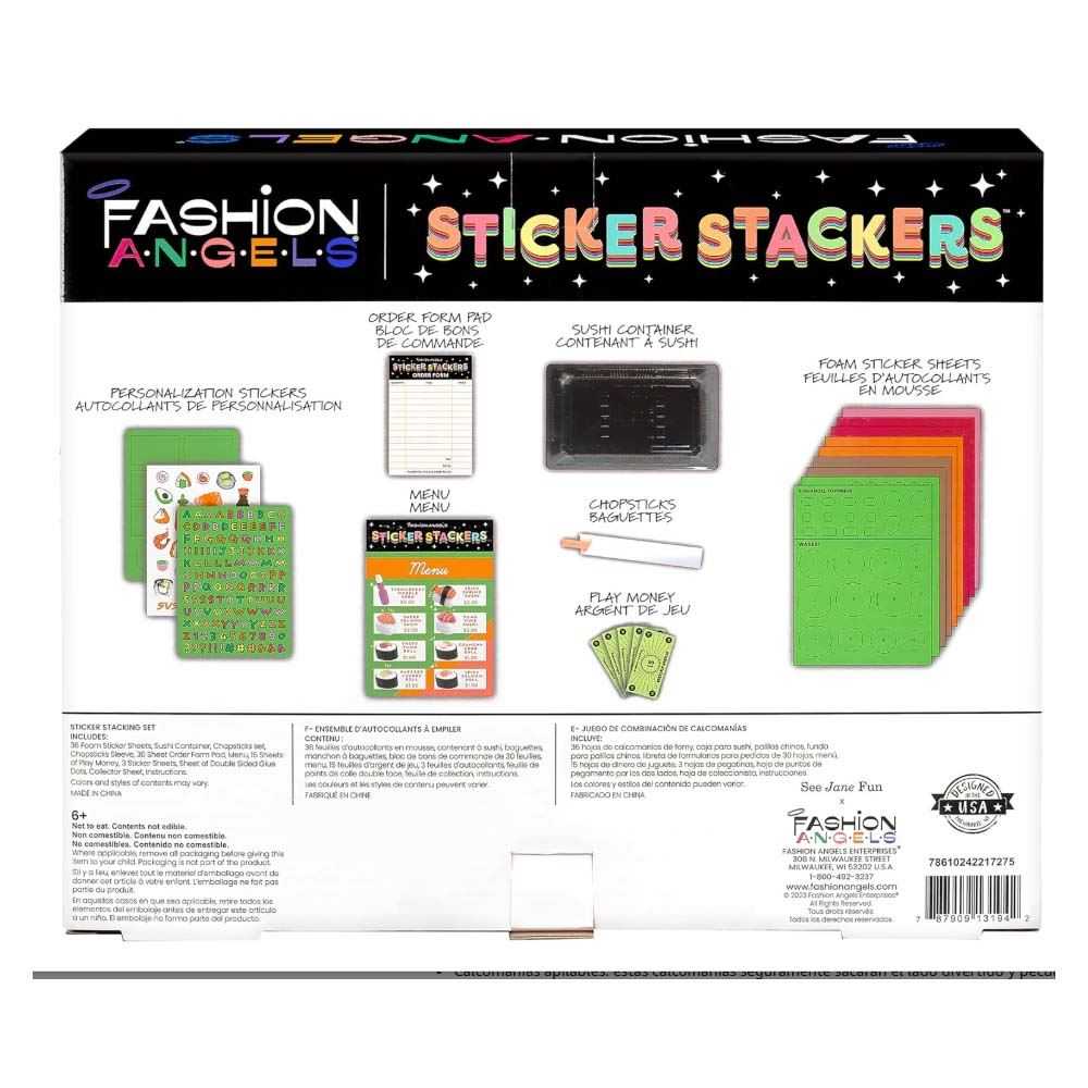 crayola sticker pegatinas 3d set sushi  (f13194)