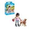 playmobil patinadora con retriever (71739) playmobil patinadora con retriever (71739)