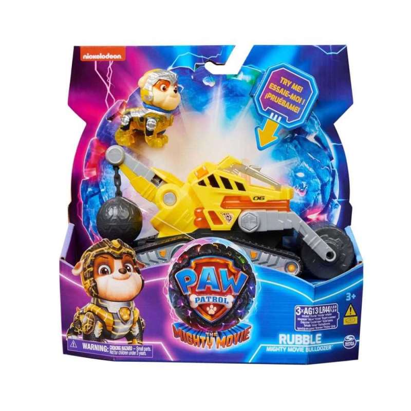 paw patrol movie vehiculo rubble (spin master - 6067511)