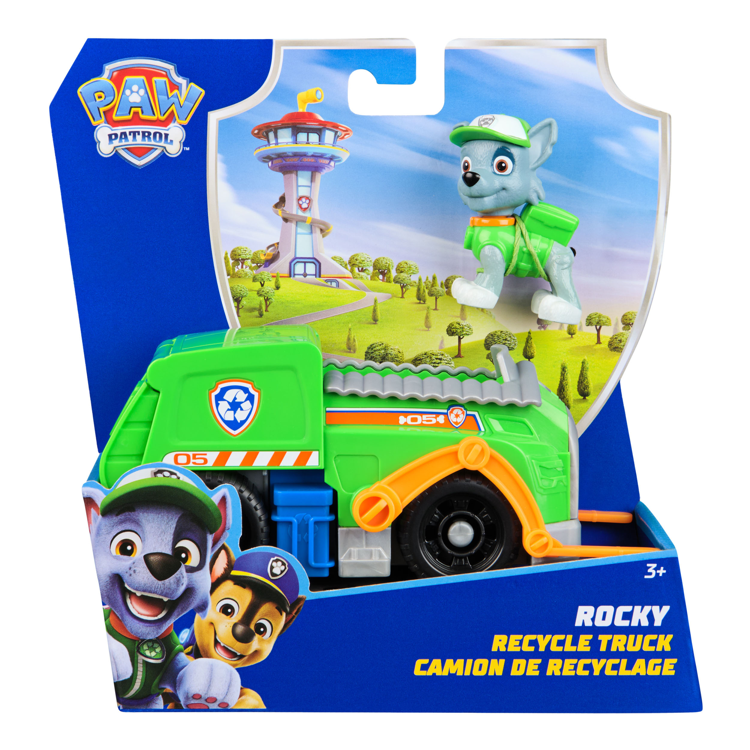 paw patrol vehiculo clasico rocky (spin master - 6071213)