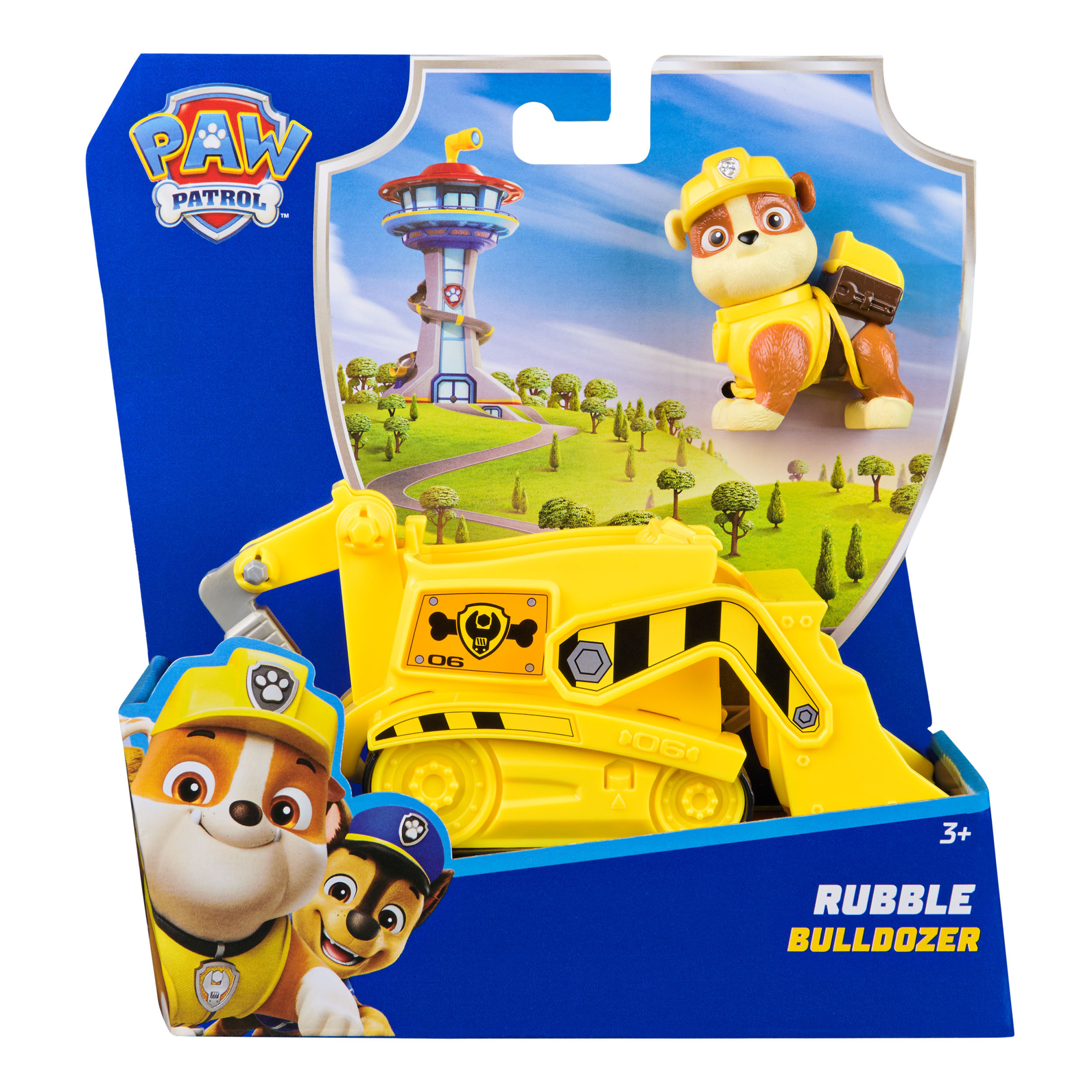 paw patrol vehiculo clasico rubble (spin master -  6071214)