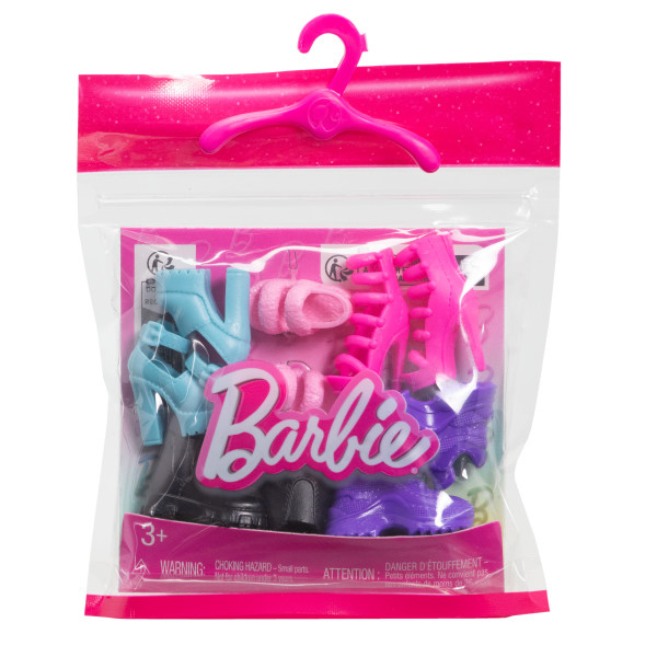 barbie pack 5 zapatos pÀra muÑeca