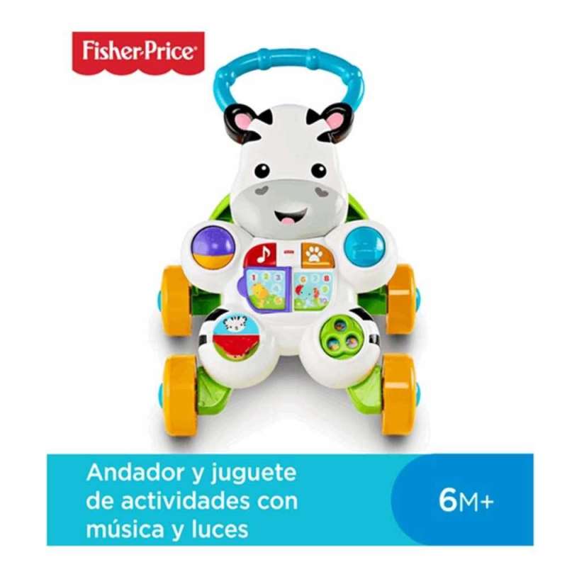 fisher-price aprende andador cebra ( mattel - dld87)