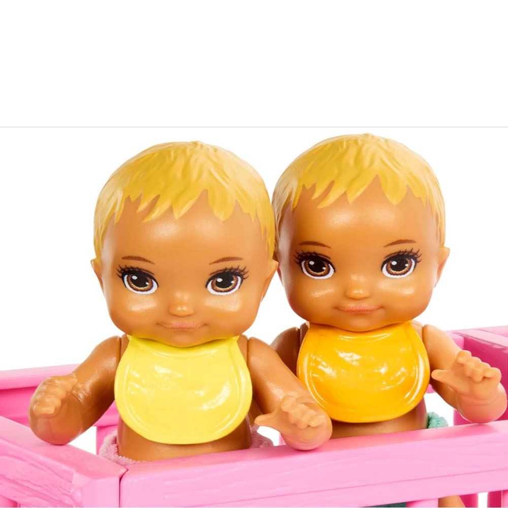 barbie skipper canguro de gemelos (mattel - hxm99)