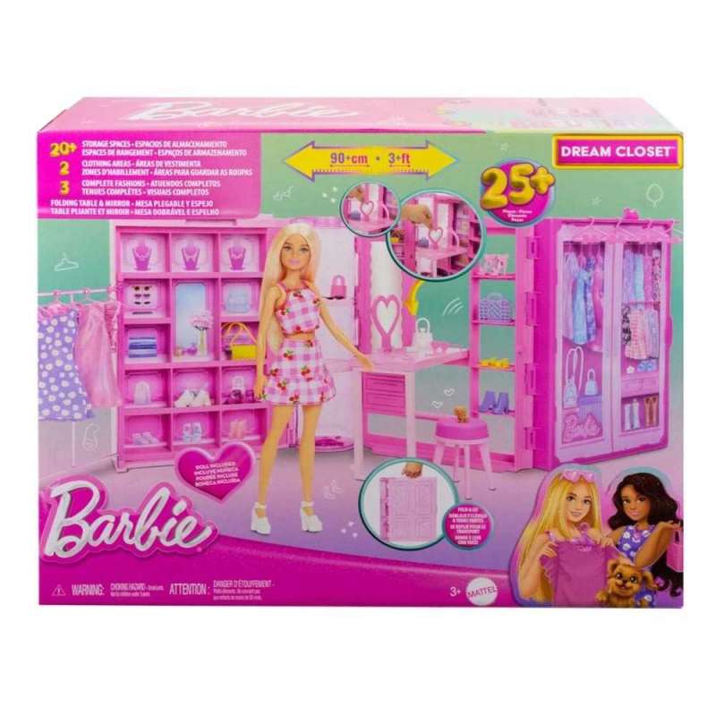 barbie dream closet muÑeca conjunto accesorios (mattel - hxd58) barbie dream closet muÑeca conjunto accesorios (mattel - hxd58)