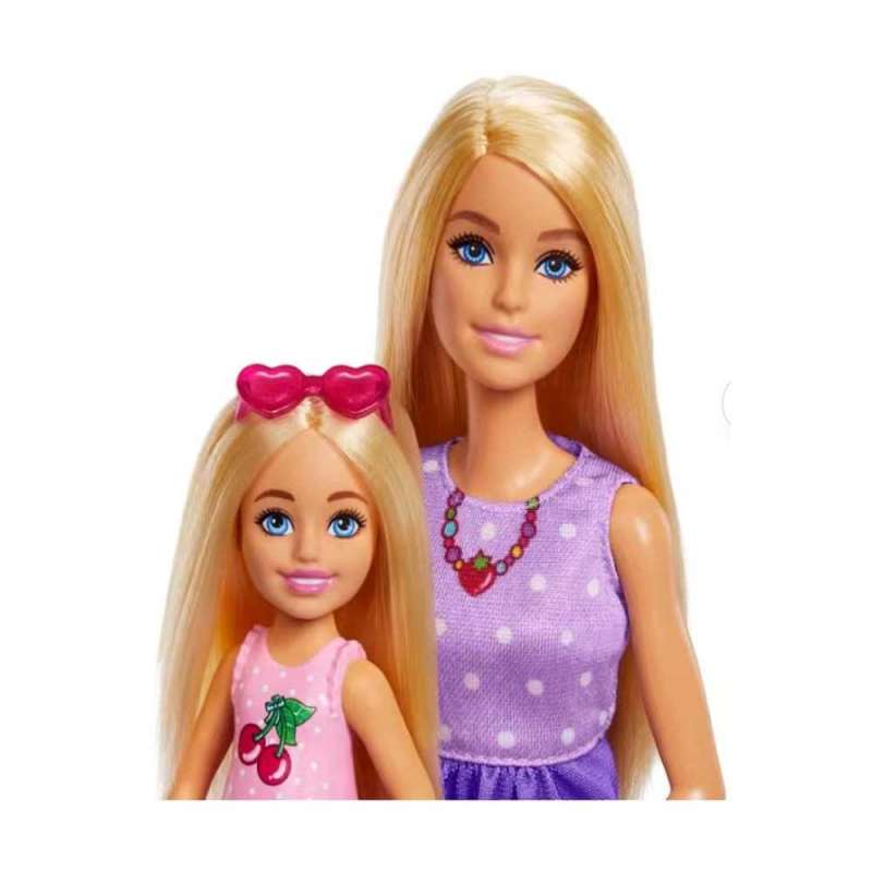 barbie familia pack barbie y chelsea (mattel - jbf43)