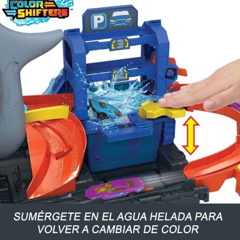 hot wheels city tÚnel de lavado tiburon (mattel - htn82)