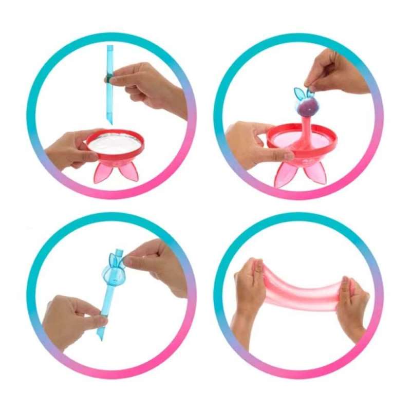 barbie pop reveal fiesta animales vaso rosa (mattel - jcn87)