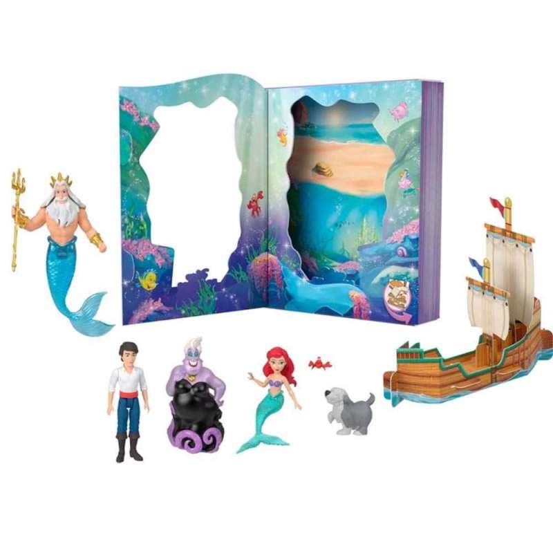 disney princess ariel minis libro pack 6 figuras (mattel - jbl32) disney princess ariel minis libro pack 6 figuras (mattel - jbl32)
