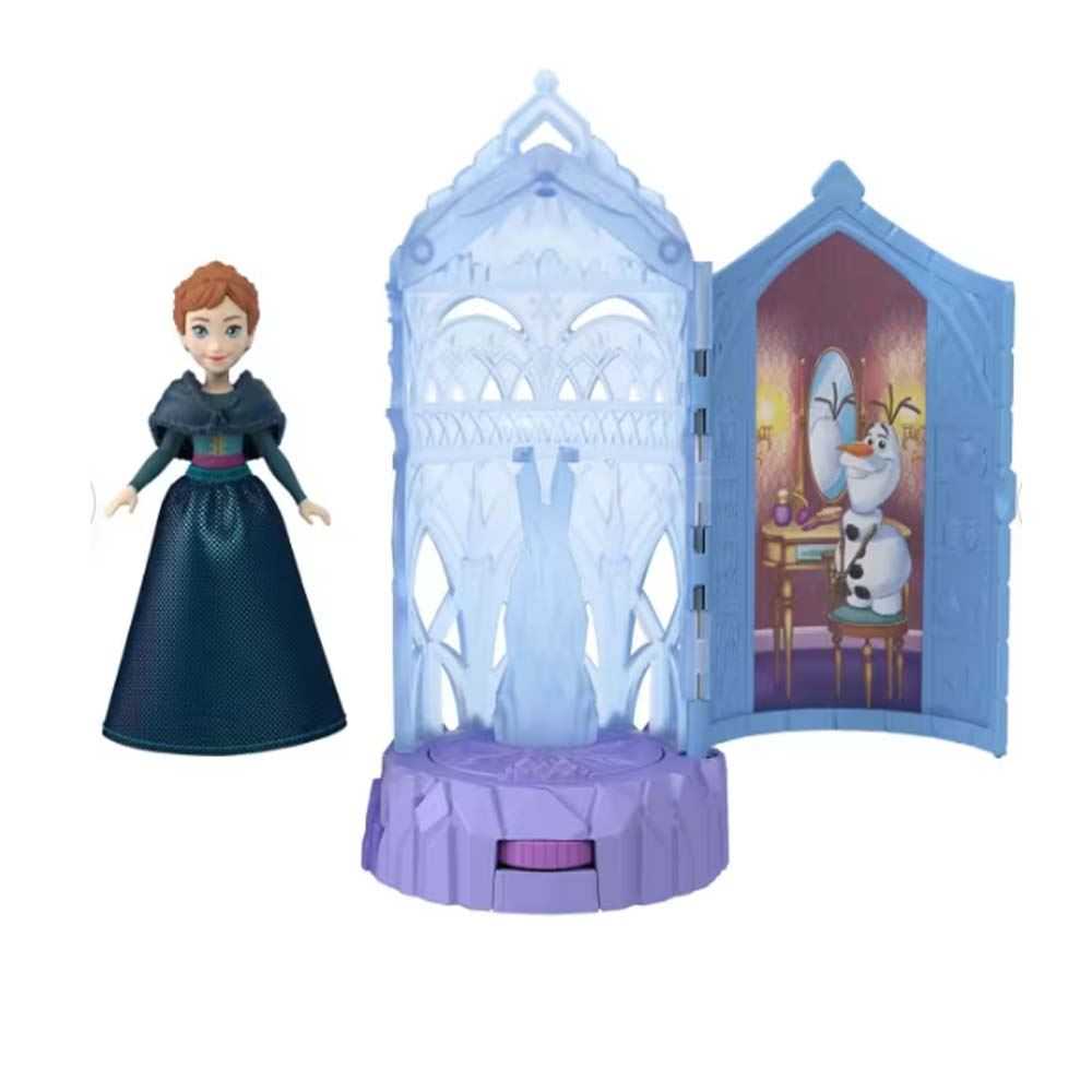 disney frozen mini giros castillo hielo muÑeca sorpresa (mattel - jcr90)