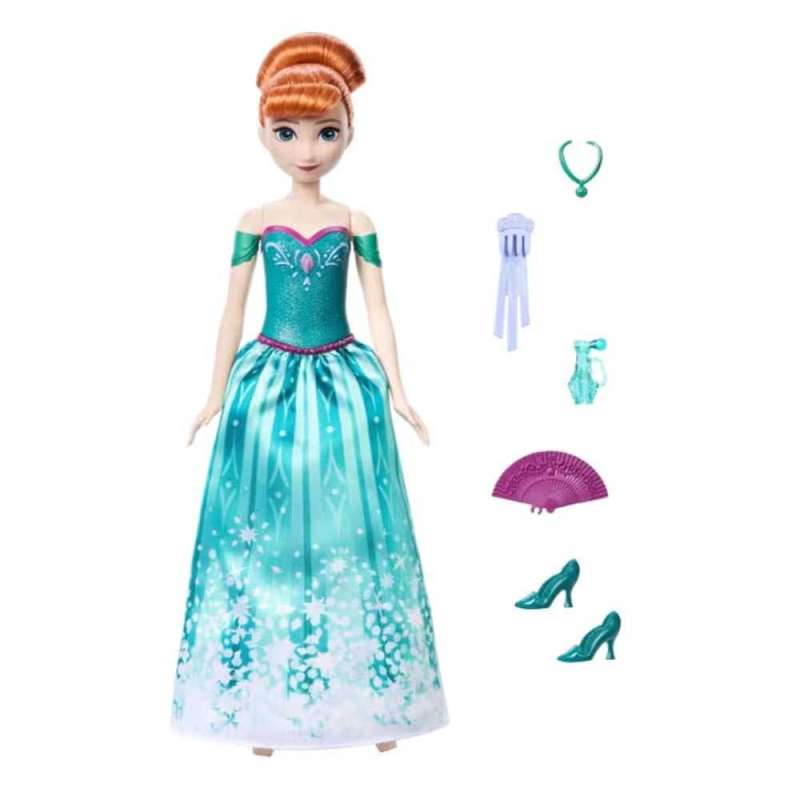 disney frozen muÑeca anna spin and reveal (mattel - jbg60)