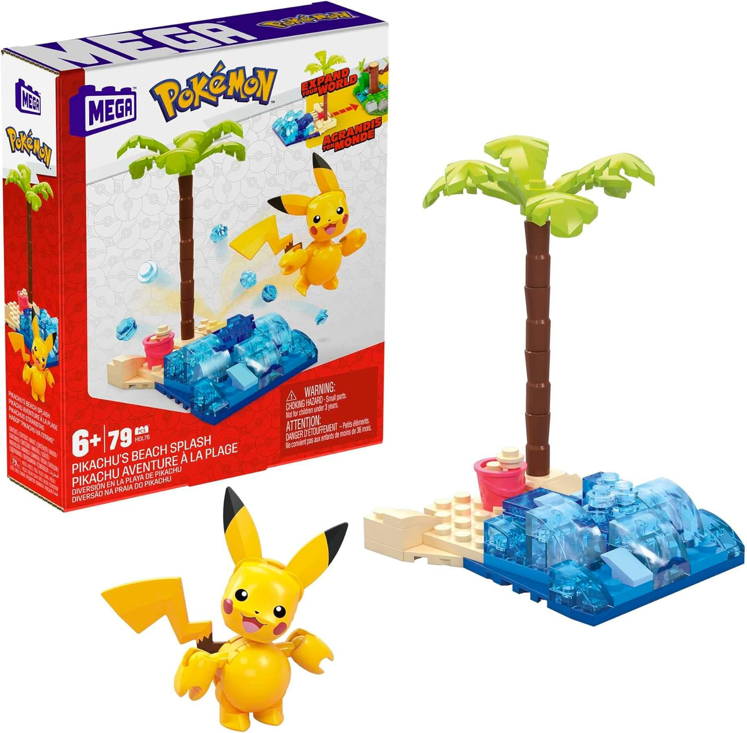 mega construx pokemon constructor aventuras surtidos (mattel - hdl75)