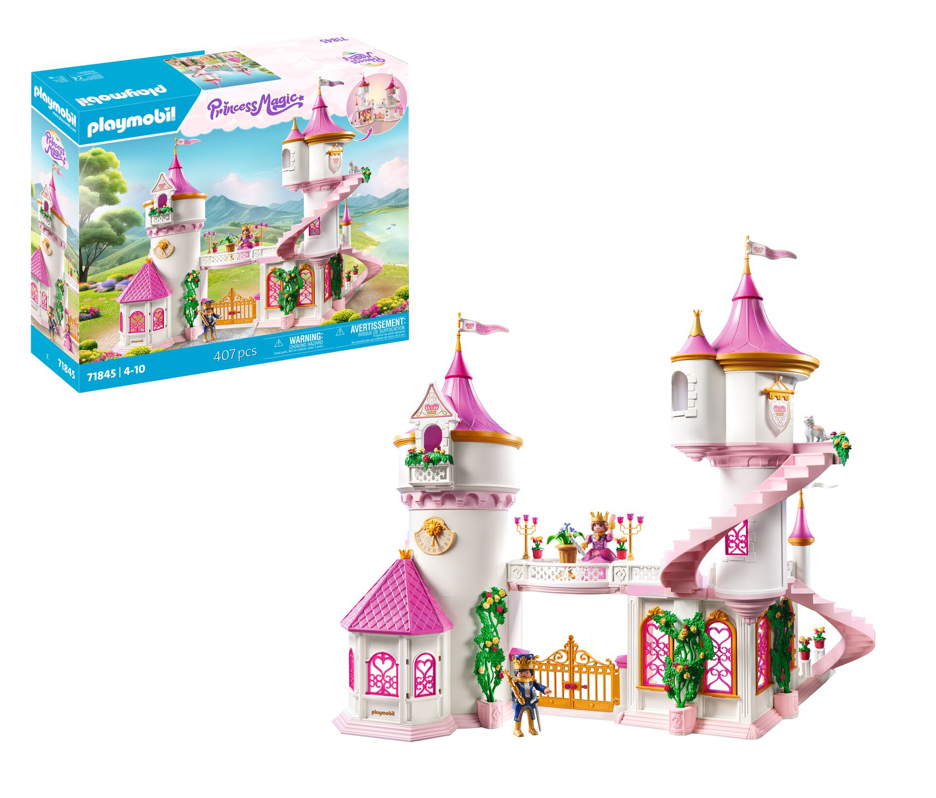 playmobil castillo de princesa con pareja real (71845)
