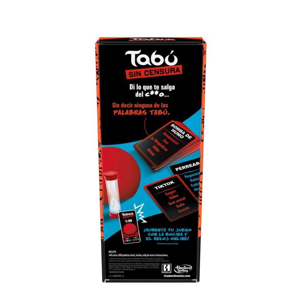 tabu sin censura (hasbro - g0432105)