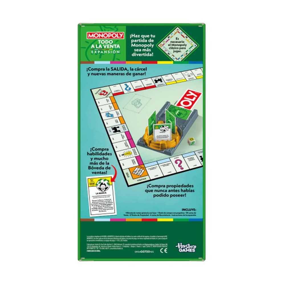 monopoly expansion: todo a la venta (hasbro - g0720105)