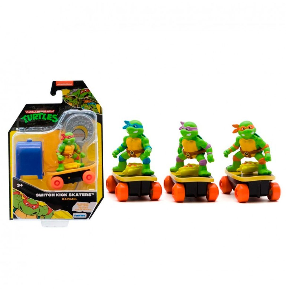 tmnt tortuga ninja en skate 7 cm surtidas (hasbro - 71052)