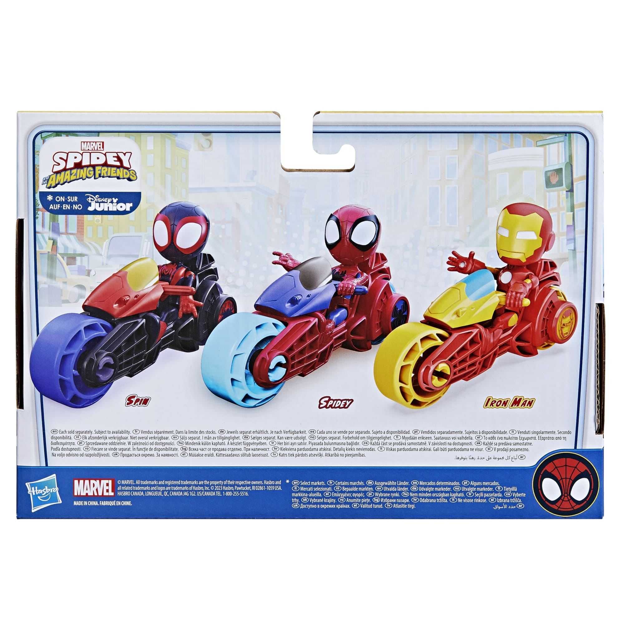 spidey surtido motocicleta y figura ( hasbro - f67775l2)