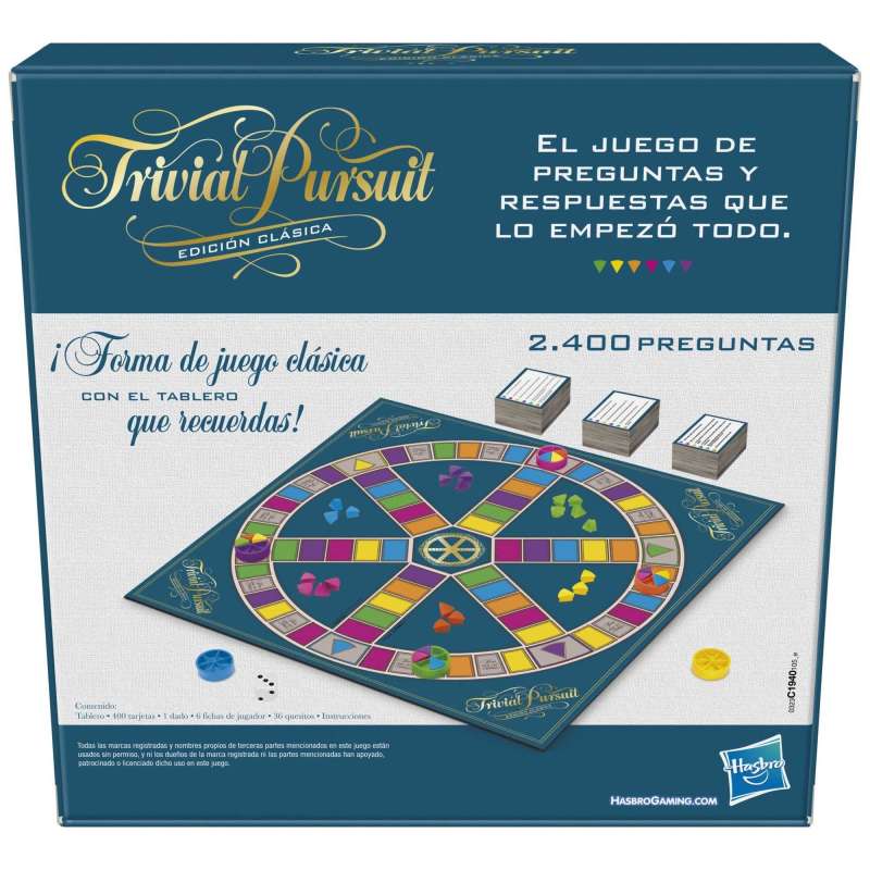 trivial pursuit edicion clasica ( hasbro c1940105 )