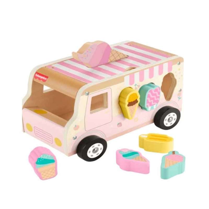 fisher-price heladeria de madera (mattel - hxt86)