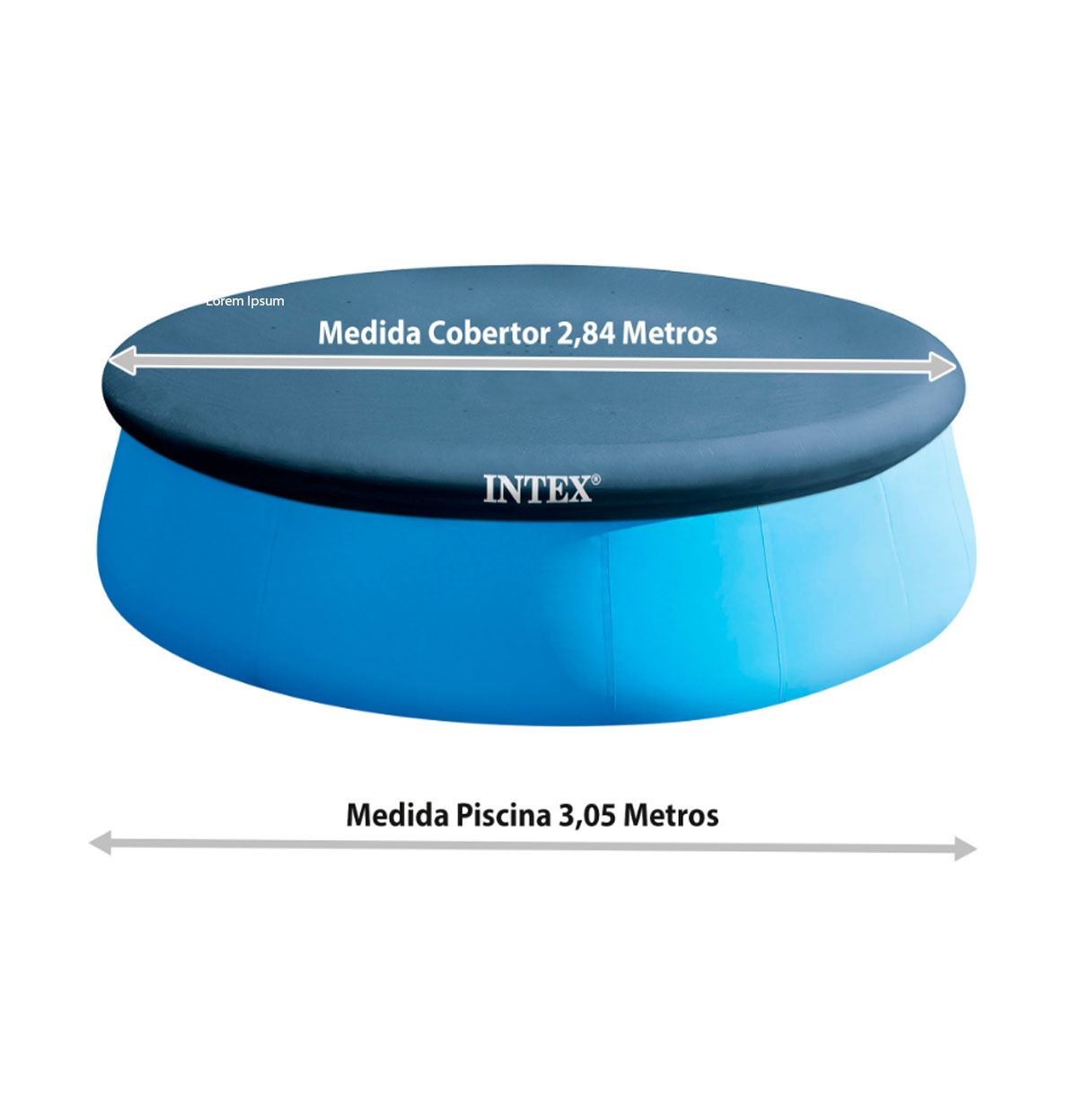 intex cobertor piscina easy set 305 cm ( 58938-28021)