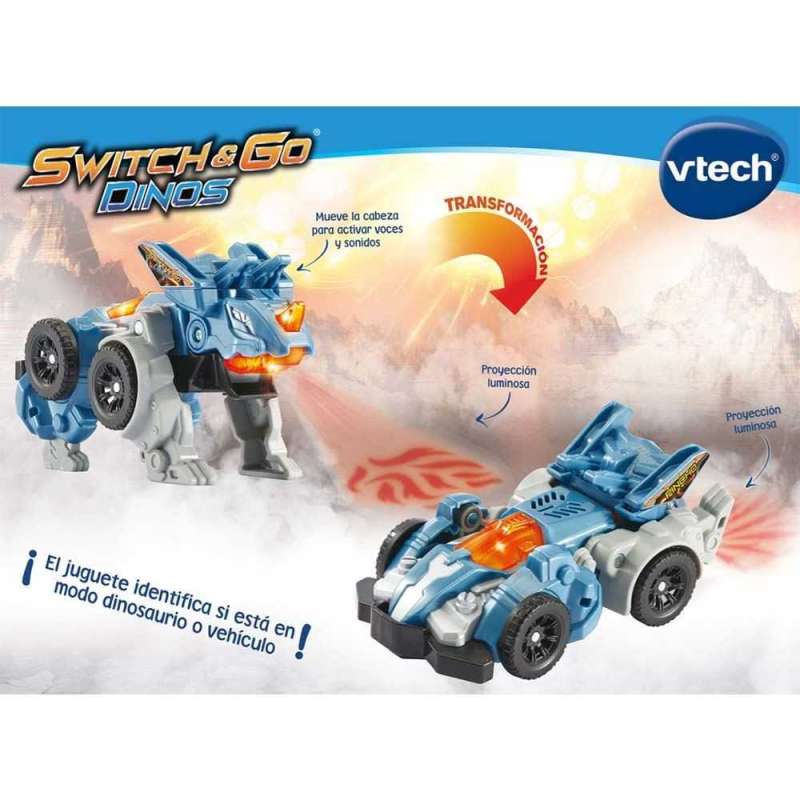 vtech switch & go pincho triceratops (542922)