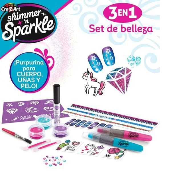 shimmer n sparkle 3 en 1 set de belleza (46738)