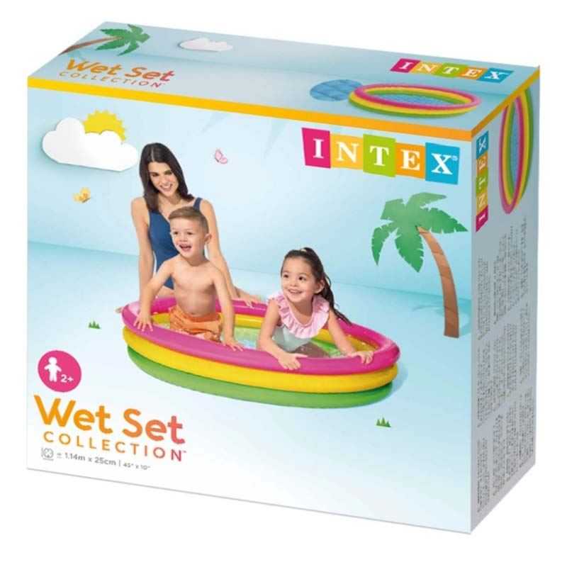 intex piscina 3 tubos colores 114x25 cms  (54712)