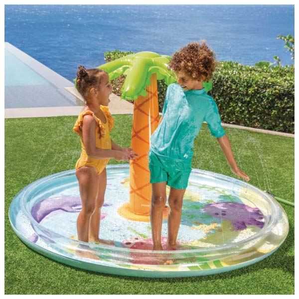 intex piscina infantil spray palmera 173x104cm (56433)