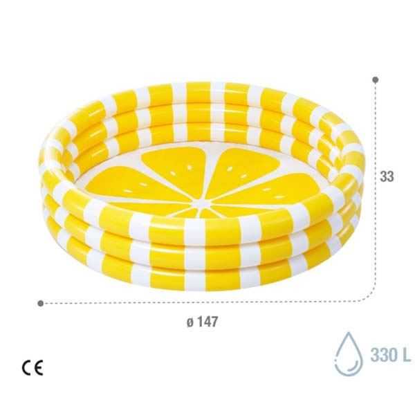 intex piscina 3 aros limon 147x33 cm (58432)