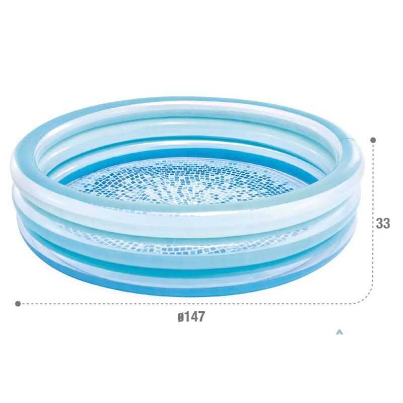 intex piscina infantil blue biss 147x33cm (58467)