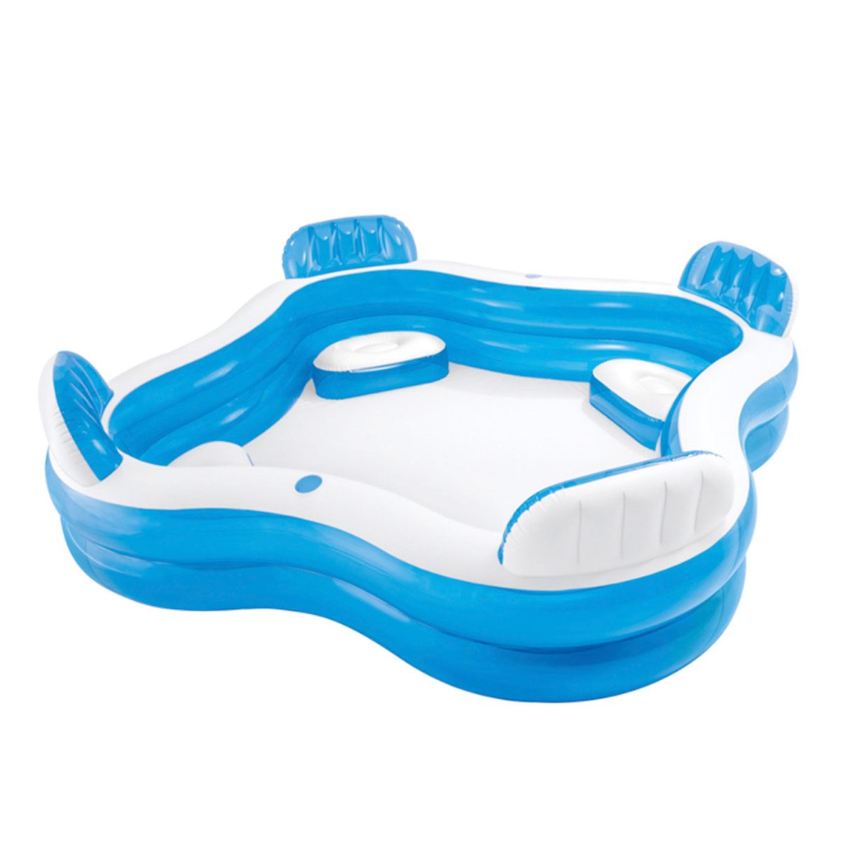 intex piscina con asientos 229x229x66 cm ( 56475)
