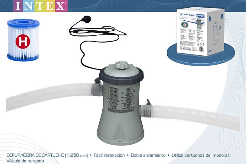intex depuradora cartucho krystal 1250 l (56009-28602)