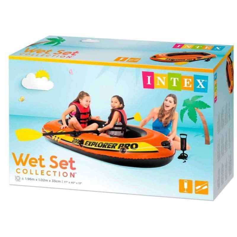 intex barco explorer pro remos y bomba (58357)