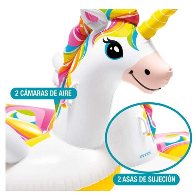 intex figura unicornio infantil 198x140 cm (57561)