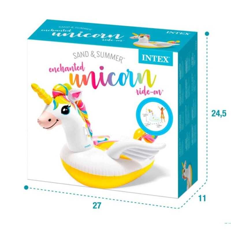 intex figura unicornio infantil 198x140 cm (57561)