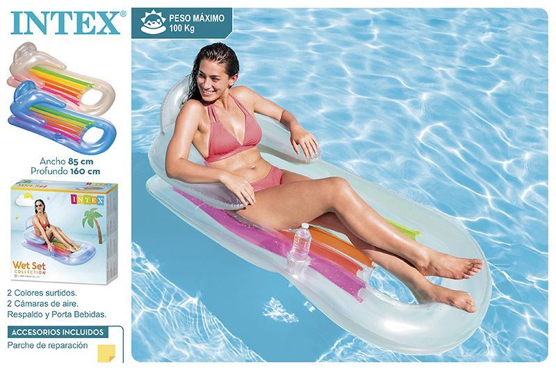 intex colchoneta sillon 160x85cm (58802)