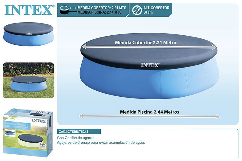 intex cobertor piscina easy set 244 cm (58939-28020)