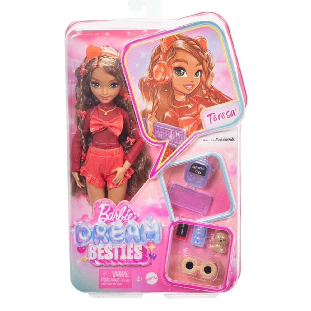 barbie dream besties muÑeca teresa (mattel - hyc23)
