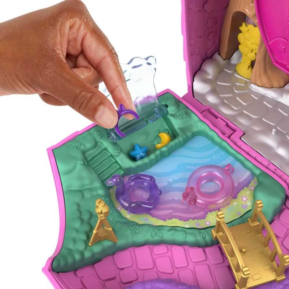 polly pocket cofre unicornio partyland (mattel - hyd96)