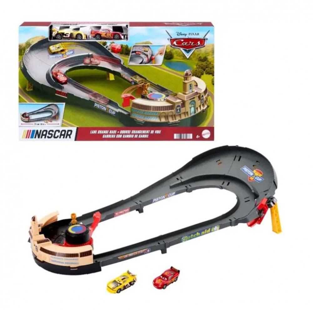 cars pista nascar playset (mattel - hxj33)