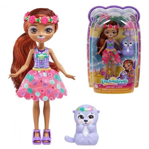 enchantimals oneda otter (mattel - hxb98)