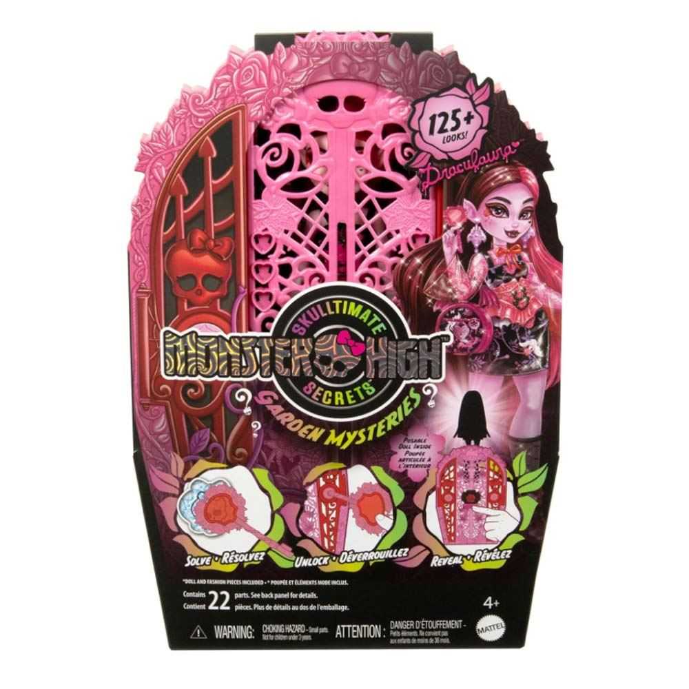 monster high skull secrets midnight garden dracula (mattel - hyt72)