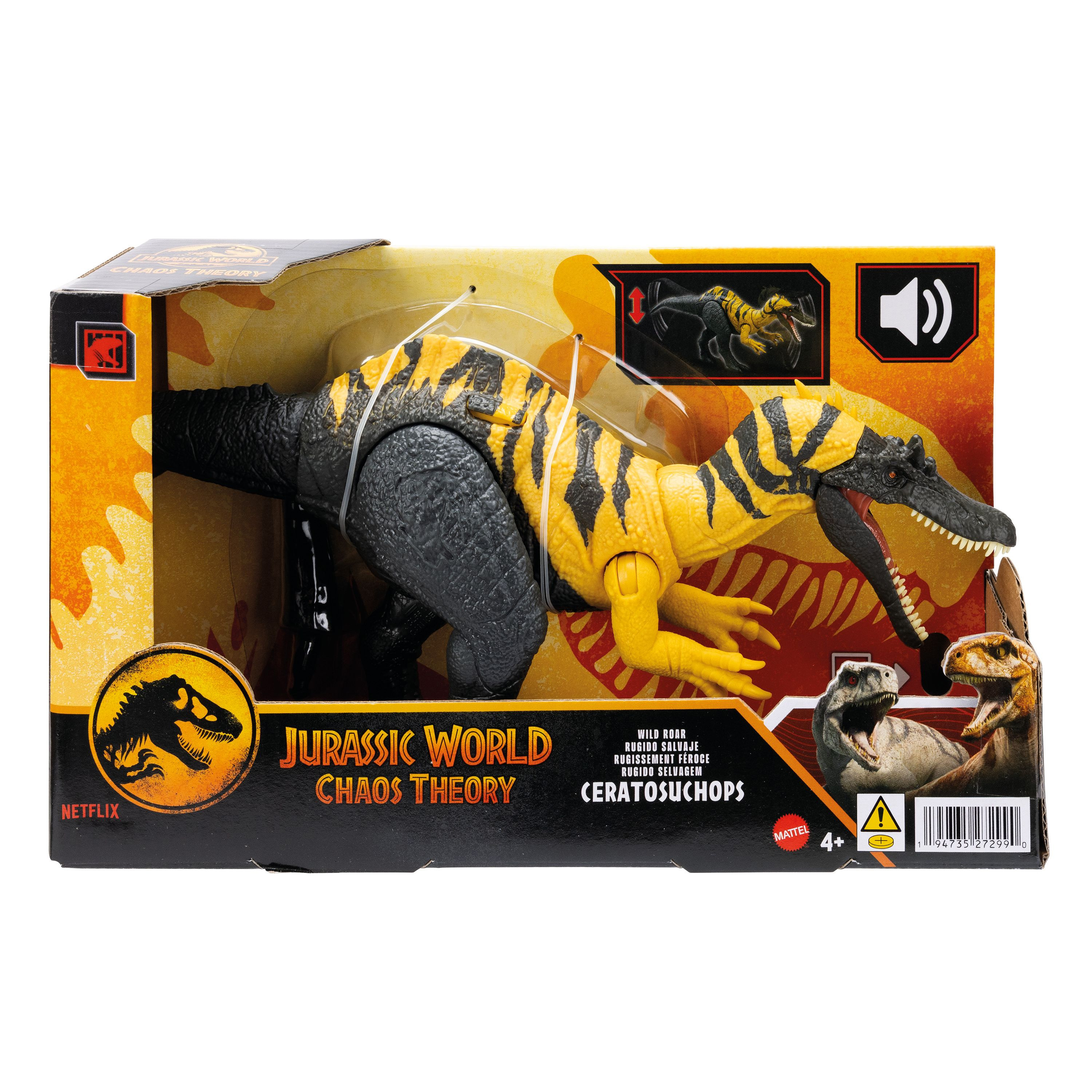 jurassic world wild roar dinosaurio ceratosuchops ( mattel - jcl66) jurassic world wild roar dinosaurio ceratosuchops ( mattel - jcl66)