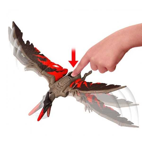 jurassic world wild roar dinosaurio pteranodon (mattel - jcl70)