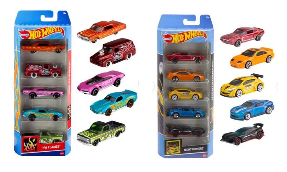 hot wheels pack de 5 coches surtidos ( mattel - 1806 )