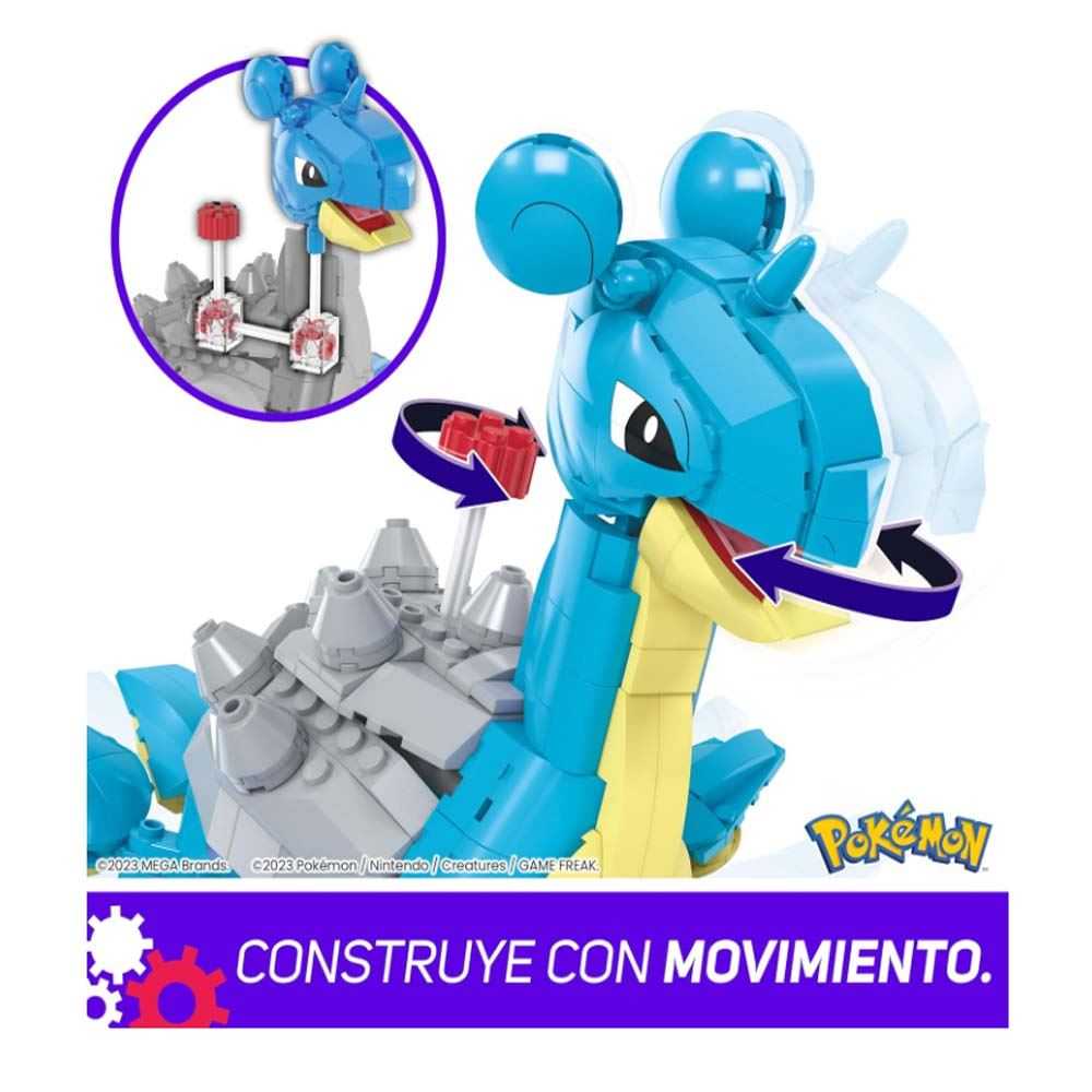 mega construx pokemon lapras (mattel - hkt26)